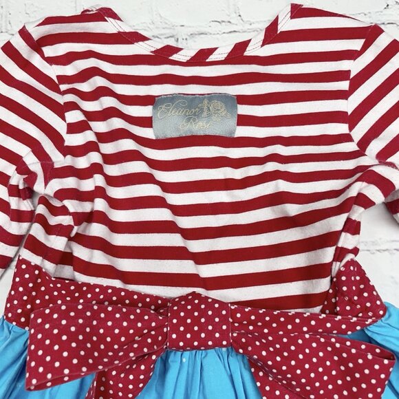 Eleanor Rose ‘Twas The Night Before Christmas Santa Holiday Dress Girls Size 3-4 - Picture 7 of 9